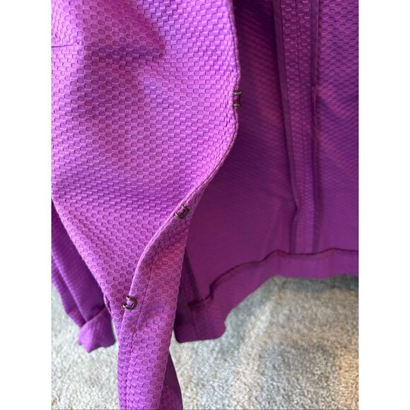 NWOT AKRIS PUNTO Magenta Purple Textured Cotton blazer, Sz 8, $1,125 B38 - Picture 4 of 10